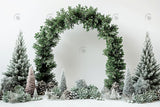 Dark Green Plant Arch Photography Backdrop GBSX-99748