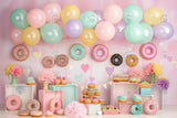 Allenjoy Donut Grow Up Photography Backdrop Gbsx-00469