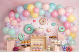 Allenjoy Donut Grow Up Photography Backdrop Gbsx-00470