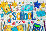 Doodle School Days Photography Backdrop GBSX-99760