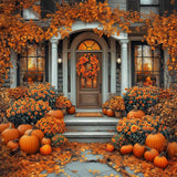 Allenjoy Elegant Autumn Porch Photography Backdrop Gbsx-01100