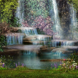 Fairy Tale Waterfall Photography Backdrop GBSX-99770