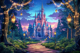 Allenjoy Fairytale Forest Castle Photography Backdrop Gbsx-00579