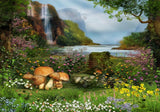 Allenjoy Fairytale Forest Waterfall Photography Backdrop Gbsx-00354