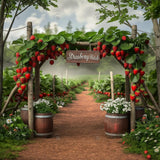 Allenjoy Farm Strawberry Garden Photography Backdrop GBSX-00077