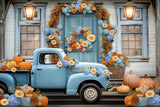 Allenjoy Farmhouse Flowers Truck Photography Backdrop Gbsx-00849