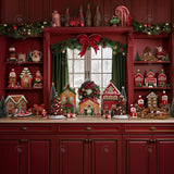 Allenjoy Festive Red Kitchen Photography Backdrop GBSX-00068