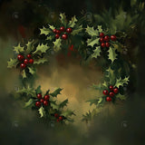 Allenjoy Fine Art Christmas Wreath Leaves Photography Backdrop Gbsx-01212
