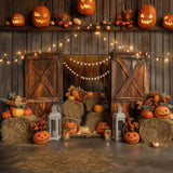 Allenjoy Autumn Barn Door Photography Backdrop GBSX-00515