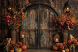 Allenjoy Autumn Barn Door Photography Backdrop GBSX-00551