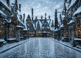 Allenjoy Magical Snowy Town Photography Party Backdrop GB_01311