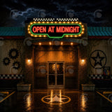 Allenjoy Haunted Arcade Entrance Photography Party Backdrop GB_01314