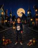 Allenjoy Whimsical Halloween Village Photography Party Backdrop GB_01323