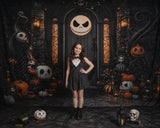 Allenjoy Whimsical Halloween Door Photography Party Backdrop GB_01324