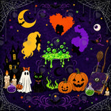 Allenjoy Cute Witch Sisters Photography Party Backdrop GB_01329