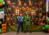 Allenjoy Block World Halloween Photography Party Backdrop GB_01336