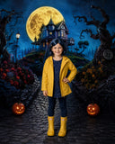 Allenjoy Whimsical Moonlit House Photography Party Backdrop GB_01338