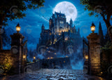 Allenjoy Haunted Vampire Castle Photography Party Backdrop GB_01343