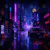 Allenjoy Neon Cyber City Photography Party Backdrop GB_01344