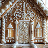 Allenjoy Gingerbread House Photography Backdrop Gbsx-00713