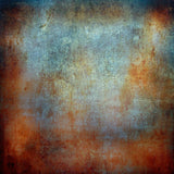 Allenjoy Grunge Metal Blue And Orange Photography Backdrop Gbsx-00288