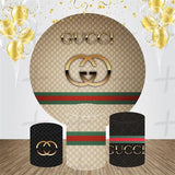 Luxury Fashion Custom Round Backdrop With Plinths AS-DLZ-2012a8