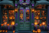 Allenjoy Halloween Boogie Shop Photography Backdrop Gbsx-00947