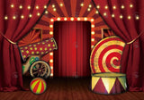 Allenjoy Halloween Circus Photography Backdrop Gbsx-00262