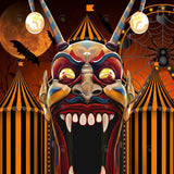 Allenjoy Halloween Creepy Circus Photography Backdrop Gbsx-00241