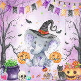 Allenjoy Halloween Elephant Photography Backdrop Gbsx-00219