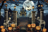 Allenjoy Halloween Gate Keepers Photography Backdrop Gbsx-00901