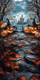 Allenjoy Halloween Haunted House Forest Photography Backdrop Gbsx-00819