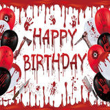 Allenjoy Halloween Killer Birthday Theme Photography Backdrop Gbsx-00251