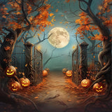 Allenjoy Halloween Lantern Lane Photography Backdrop Gbsx-00627