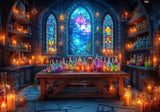 Allenjoy Halloween Mystic Potion Witch Laboratory Photography Backdrop Gbsx-01078
