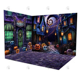 Allenjoy Halloween Nightmare House Room Set Backdrop Ym8U-A9026&Ym8U-A8998&Ym8G-B0504