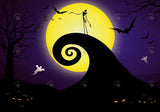 Allenjoy Halloween Nightmare Moon Night Photography Backdrop Gbsx-00885