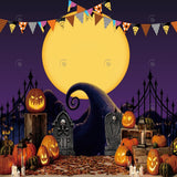 Allenjoy Halloween Nightmare Mountain Photography Backdrop Gbsx-00685