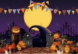 Allenjoy Halloween Nightmare Mountain Photography Backdrop Gbsx-00685