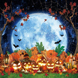 Allenjoy Halloween Pumpkin Night Photography Backdrop GBSX-00179