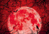 Allenjoy Halloween Red Full Moon Photography Backdrop Gbsx-00227