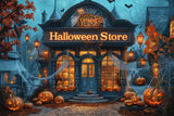 Allenjoy Halloween Village Store Photography Backdrop Gbsx-00910