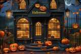 Allenjoy Halloween Village Store Photography Backdrop Gbsx-00911