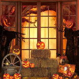 Allenjoy Halloween Window Photography Backdrop GBSX-00168