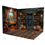 Allenjoy Halloween Wizard Witch Closet Room Set Backdrop Gbsx-00860&Gbsx-00362&Ym8G-B0505