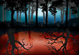 Allenjoy Happy Halloween Dark Forest Party Photography Backdrop Gbsx-00257