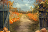 Allenjoy Harvest Hills Pumpkin Patch Photography Backdrop Gbsx-00853