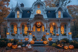 Allenjoy Haunted Halloween Porch Photography Backdrop Gbsx-00904