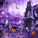 Allenjoy Haunted House Night Photography Backdrop GBSX-00162