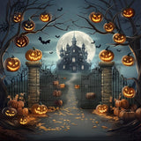 Allenjoy Haunted Mansion On The Hill Photography Backdrop Gbsx-00795